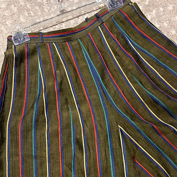 Vintage striped Made in Italy Gaucho pants. - Picture 3 of 5